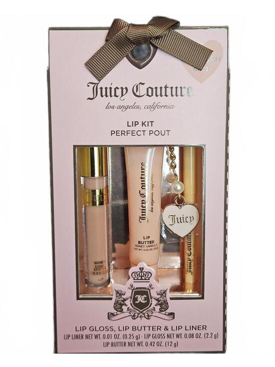 Juicy Couture Other - Juicy Couture Perfect Pout Lip Kit Daydream Nude 3 piece set NIB